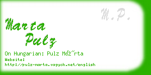 marta pulz business card